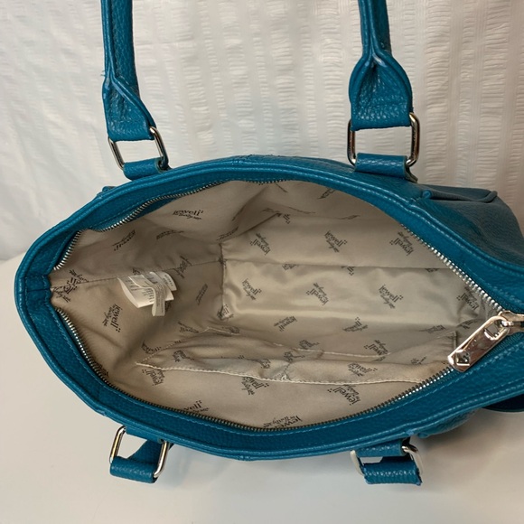 Jewell by Thirty-One one bag shoulder or crossbody in teal affair pebble. - Picture 3 of 9